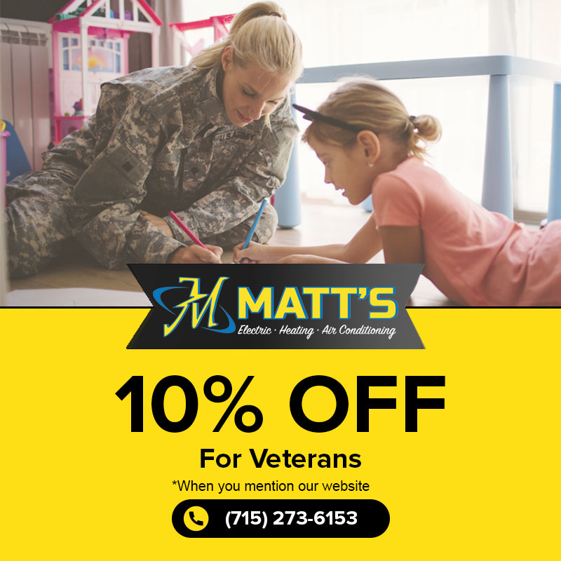 10% off for Veterans